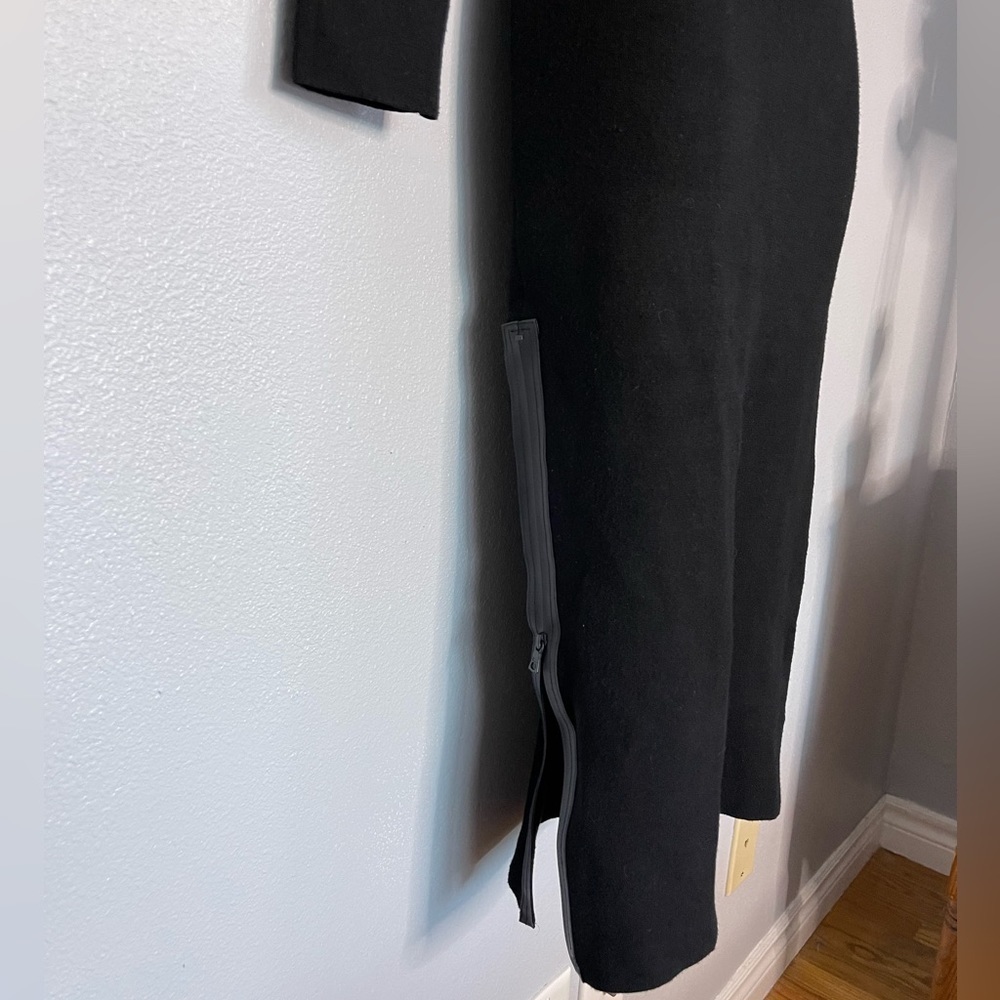 Alice + Olivia Black Midi Bodycon Long Sleeve Classic Dress Size Small-medium - Picture 13 of 15